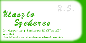 ulaszlo szekeres business card